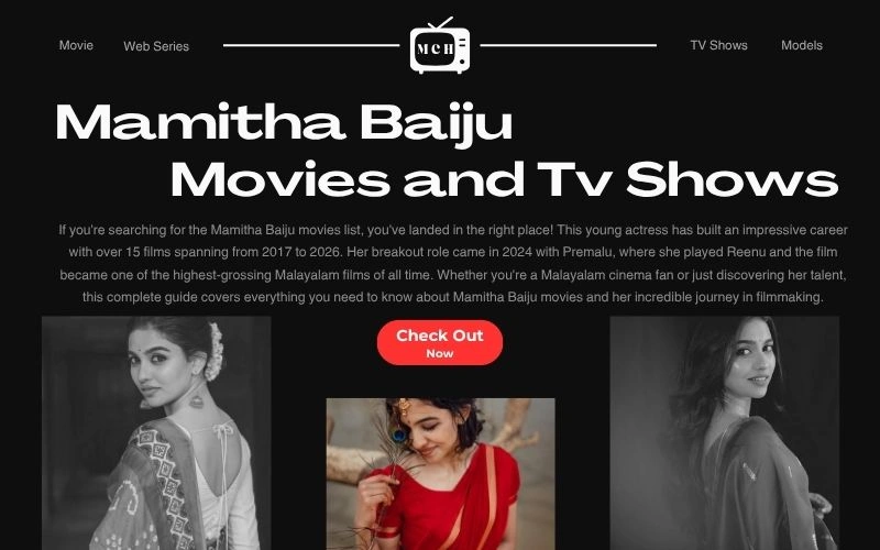 Mamitha Baiju Movies List: 15 Best Films That Will Blow Your Mind (2024-2026) Mamitha Baiju Movies List